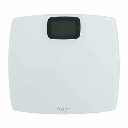 TAYLOR PRECISION PRODUCTS Pure White Digital Bathroom Scale, 440-Lb. Capacity 752840133